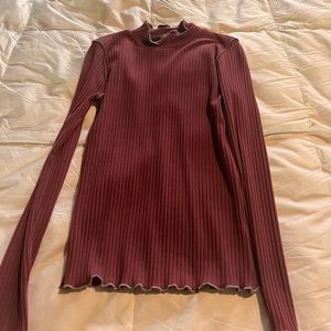 Maroon Knit Turtleneck- size Small
